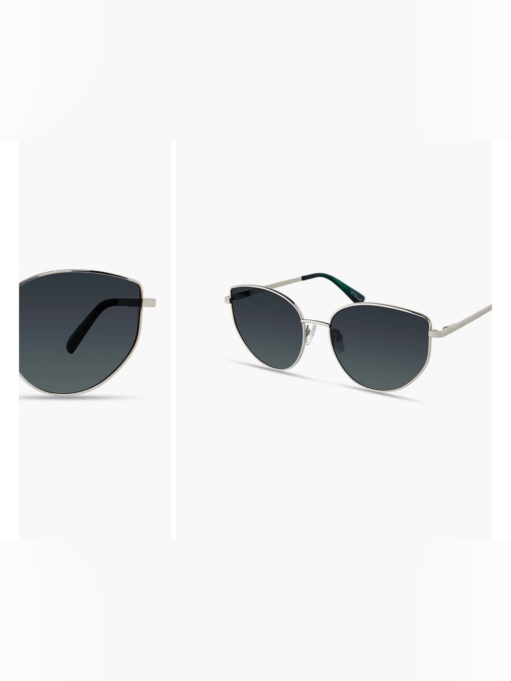 10 Crosby Derek Lam Gold Frame Sunglasses with Purple Lenses